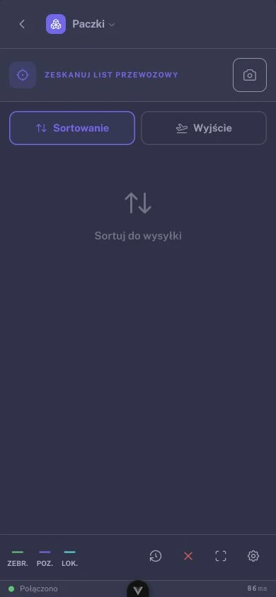 Kolektor NOXTI: obsługa paczek, sortowanie oraz tryb wyjścia